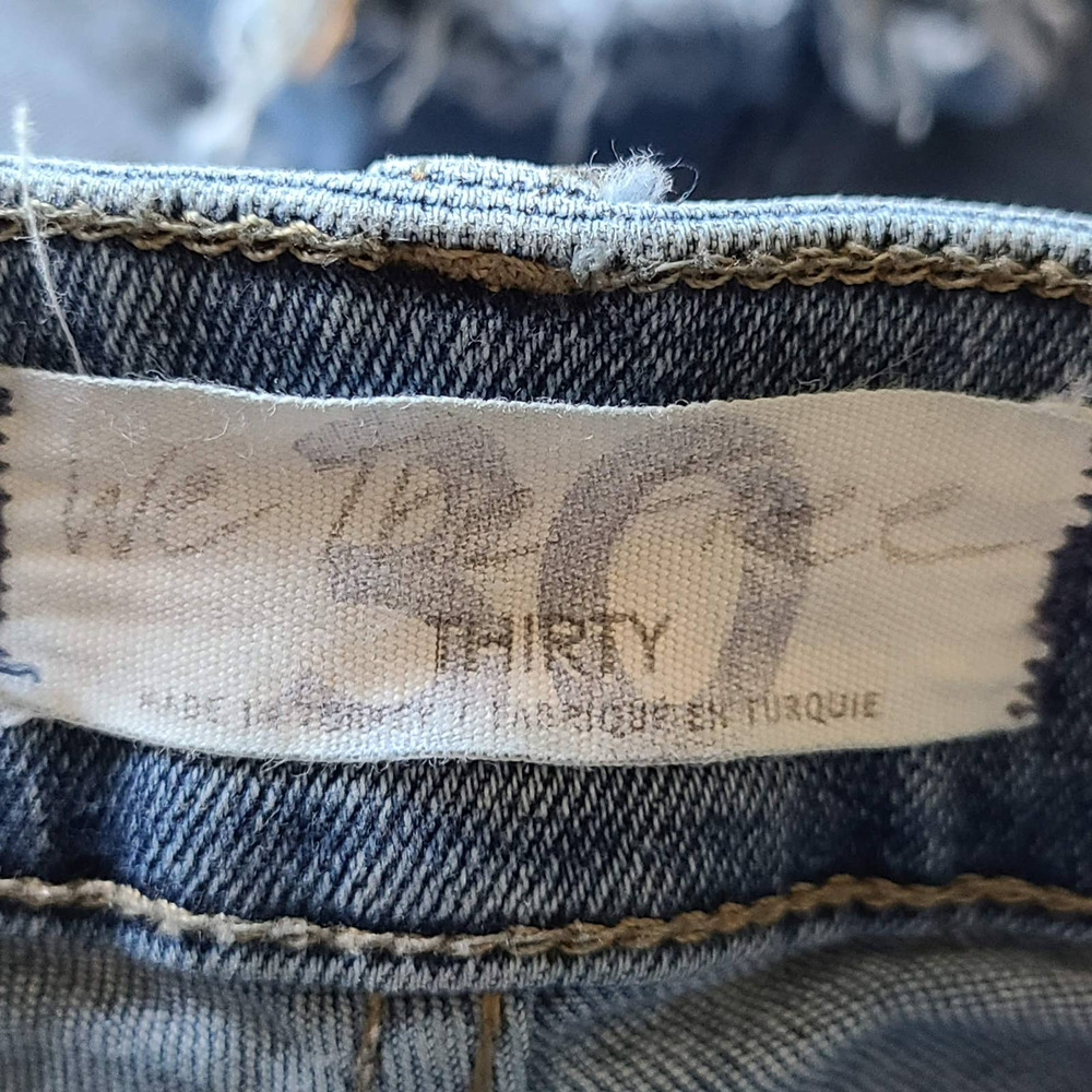 WE THE‎ FREE High Rise Skinny Raw Hem Stretch Denim Jeans Women's 30 - Picture 9 of 12